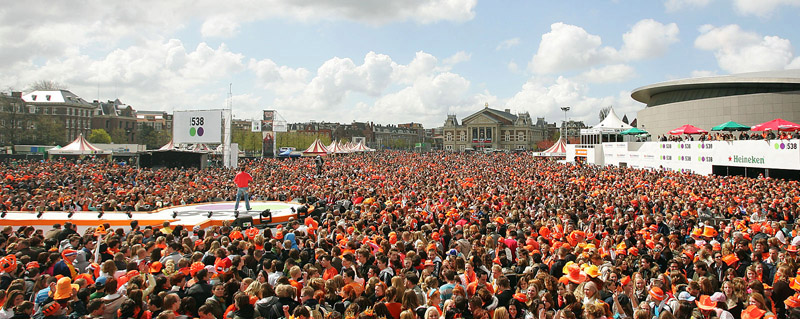 Koninginnedag in Amsterdam